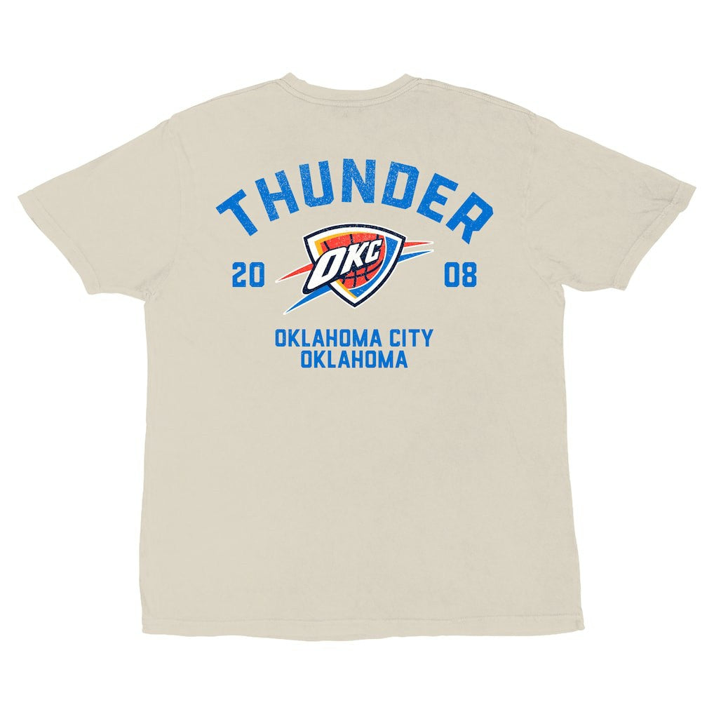 Oklahoma City Thunder Stadium Essentials Unisex Get Back Vintage T-Shirt White - NBA