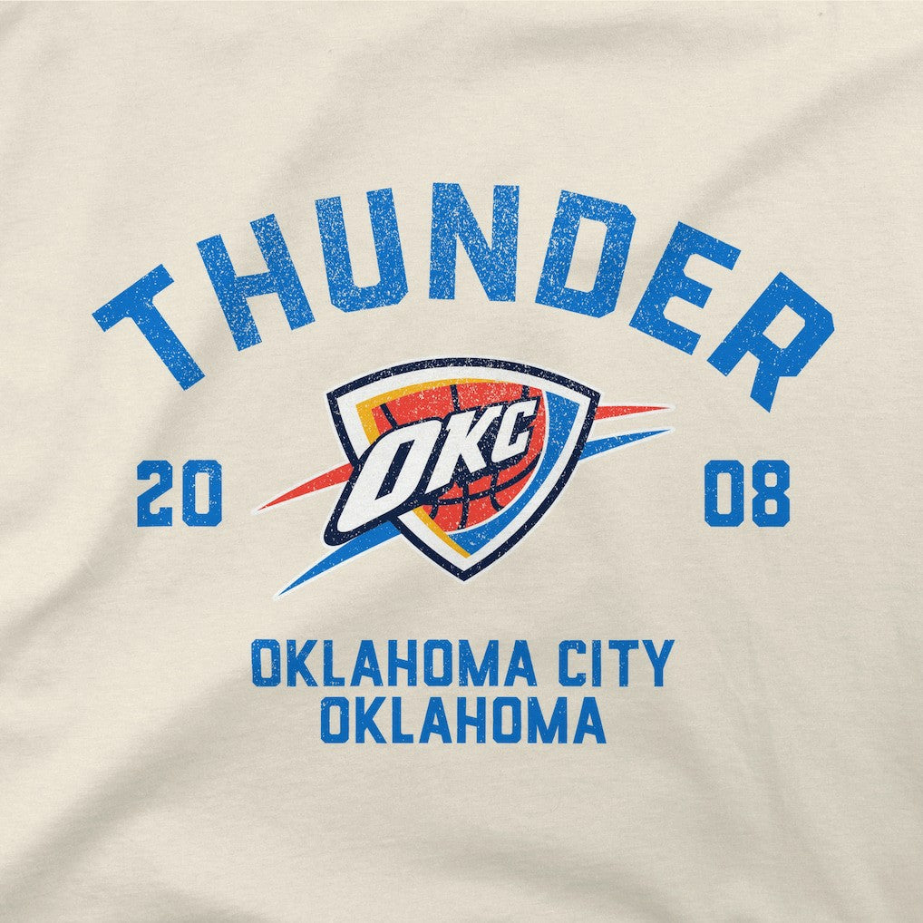 Oklahoma City Thunder Stadium Essentials Unisex Get Back Vintage T-Shirt White - NBA