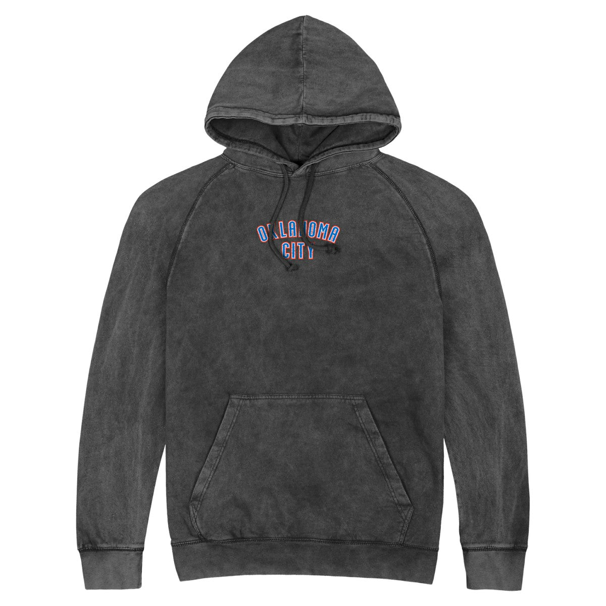 Oklahoma City Thunder Stadium Essentials Unisex Get Back Vintage Raglan Hoodie Black - NBA