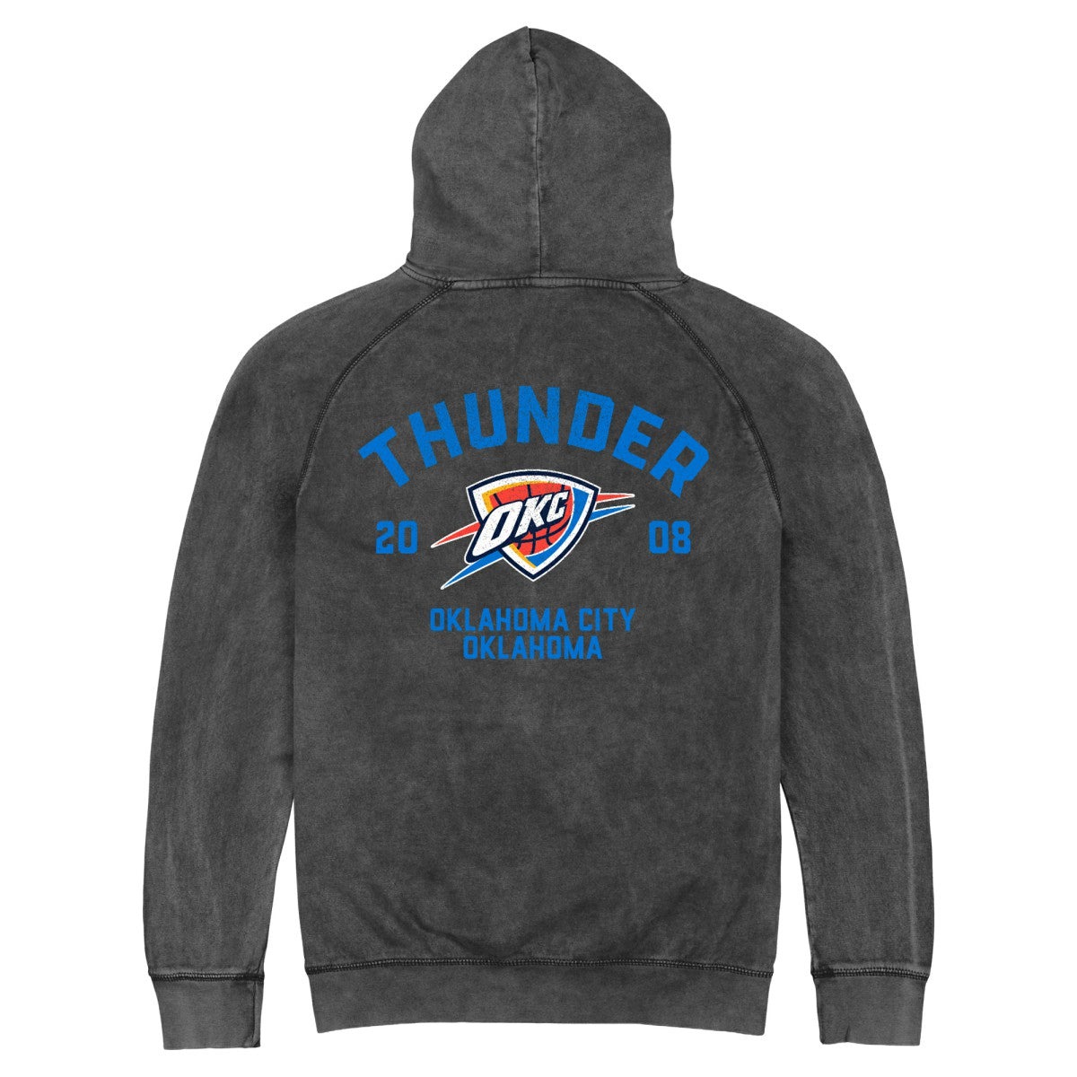 Oklahoma City Thunder Stadium Essentials Unisex Get Back Vintage Raglan Hoodie Black - NBA