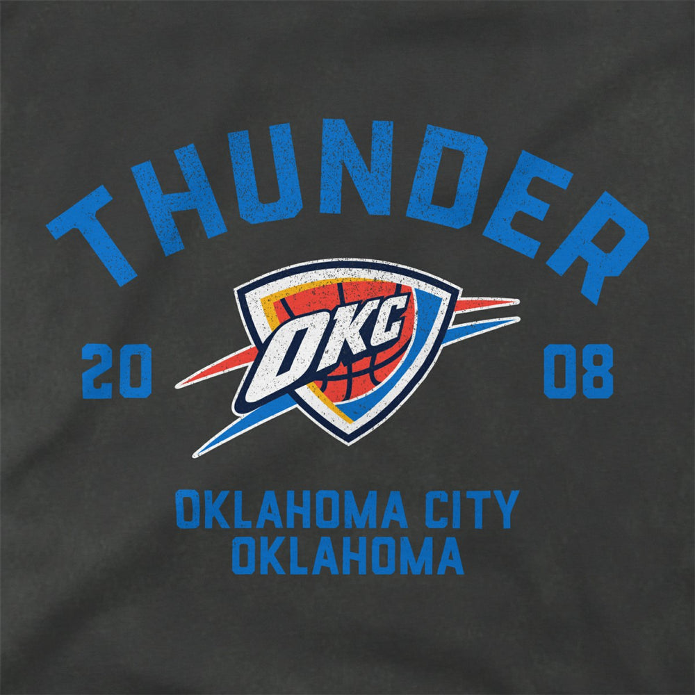 Oklahoma City Thunder Stadium Essentials Unisex Get Back Vintage Raglan Hoodie Black - NBA