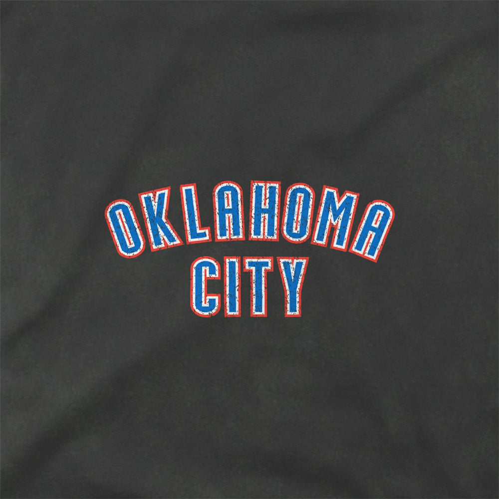 Oklahoma City Thunder Stadium Essentials Unisex Get Back Vintage Raglan Hoodie Black - NBA