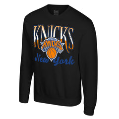 New York Knicks Stadium Essentials Unisex Sky High Fleece Sweatshirt Black - NBA