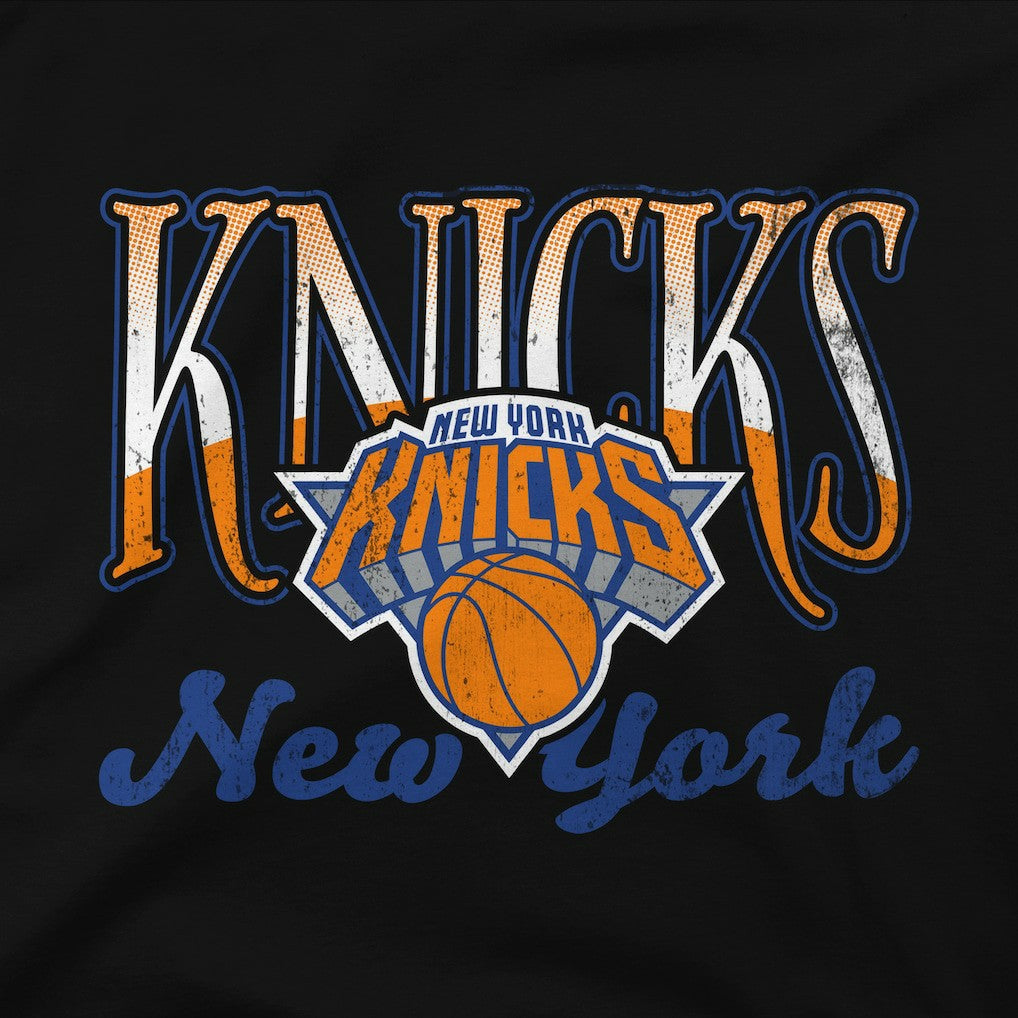 New York Knicks Stadium Essentials Unisex Sky High Fleece Sweatshirt Black - NBA