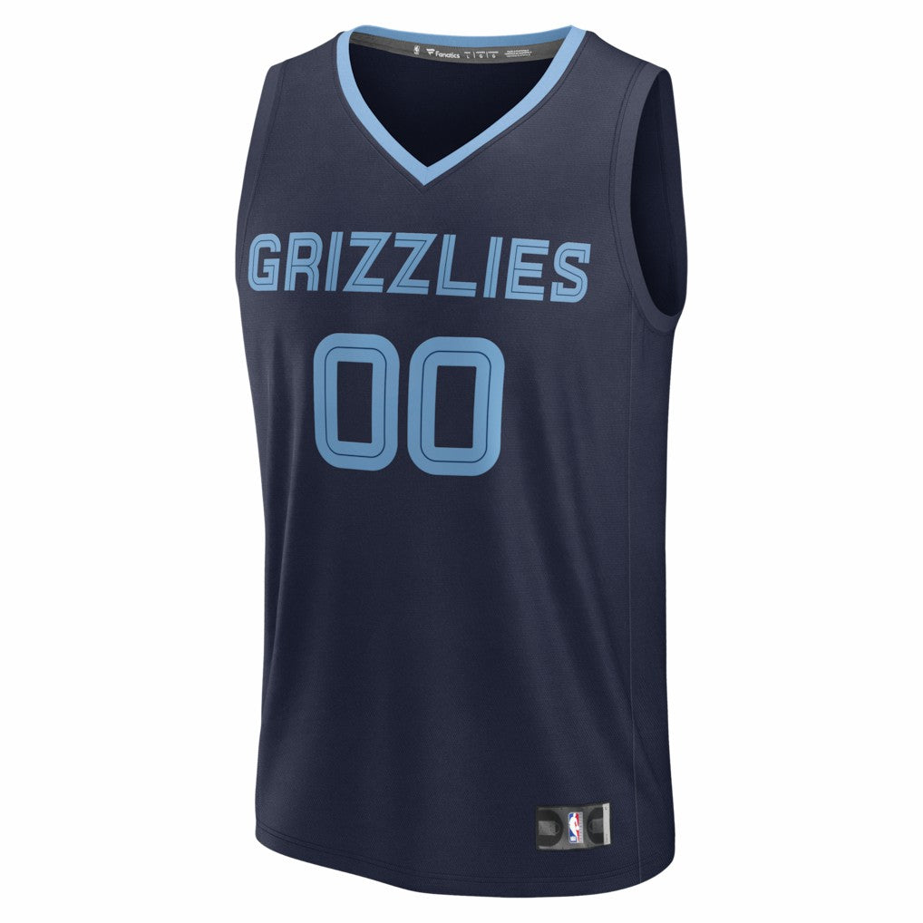 Memphis Grizzlies Youth Fastbreak Custom Jersey Icon Edition Navy - NBA