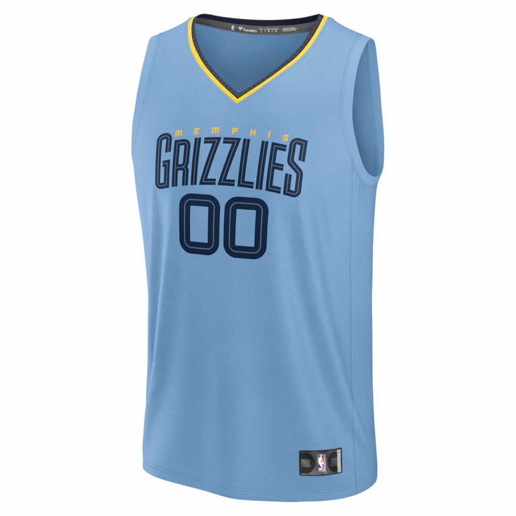 Memphis Grizzlies Youth Fastbreak Custom Jersey Statement Edition Light Blue - NBA