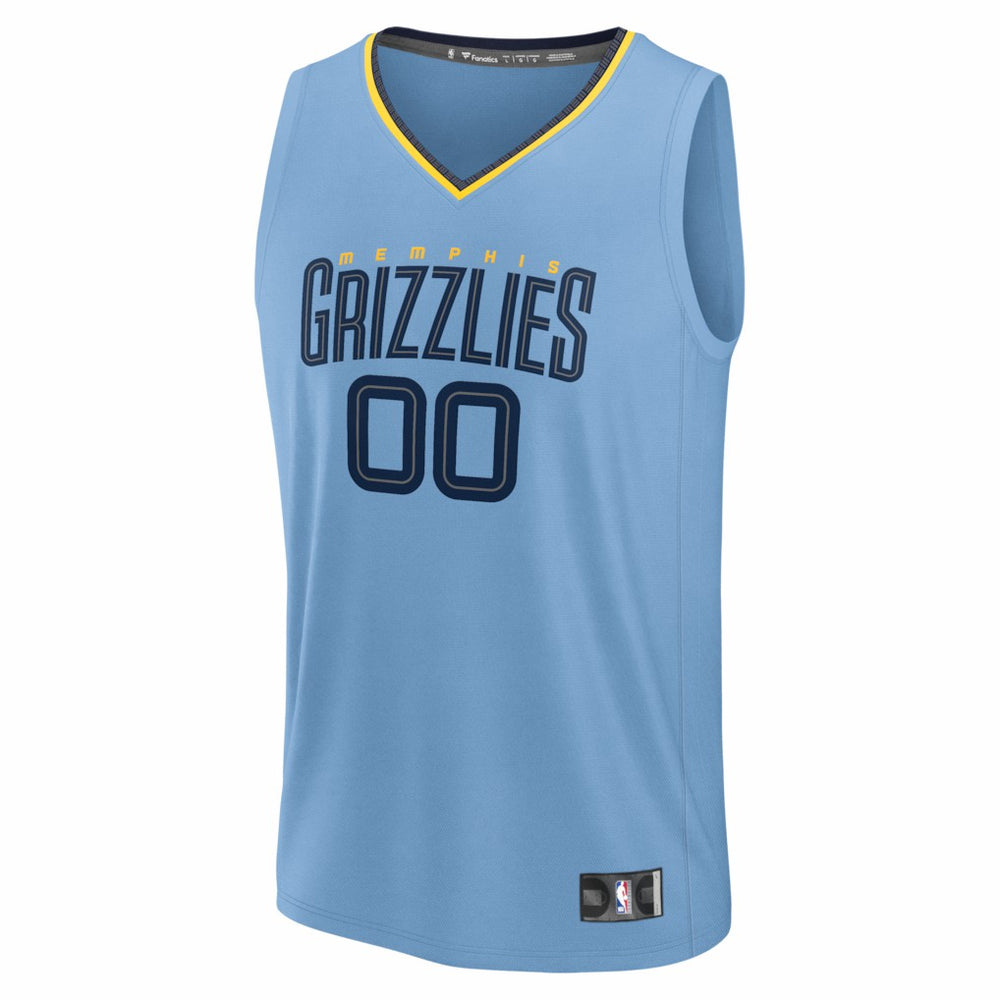 Memphis Grizzlies Youth Fastbreak Custom Jersey Statement Edition Light Blue - NBA