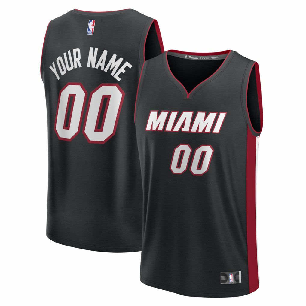 Miami Heat Fastbreak Custom Jersey Icon Edition Black - NBA