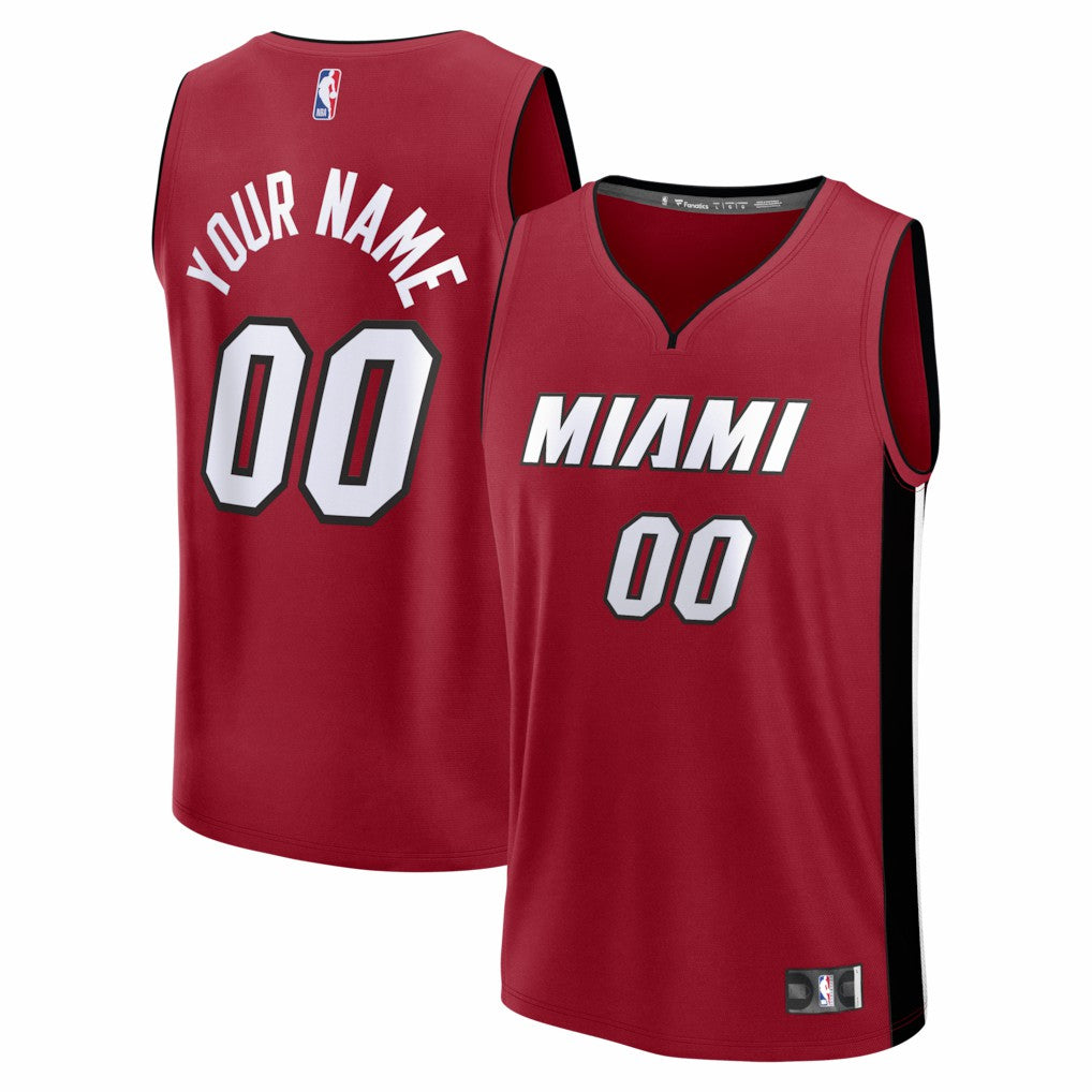 Miami Heat Fastbreak Custom Jersey Statement Edition Red - NBA