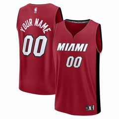 Miami Heat Fastbreak Custom Jersey Statement Edition Red - NBA