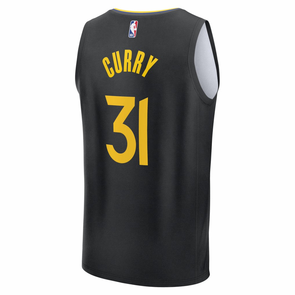 Seth Curry Golden State Warriors Fast Break Replica Player Jersey Statement Editi- Black - NBA