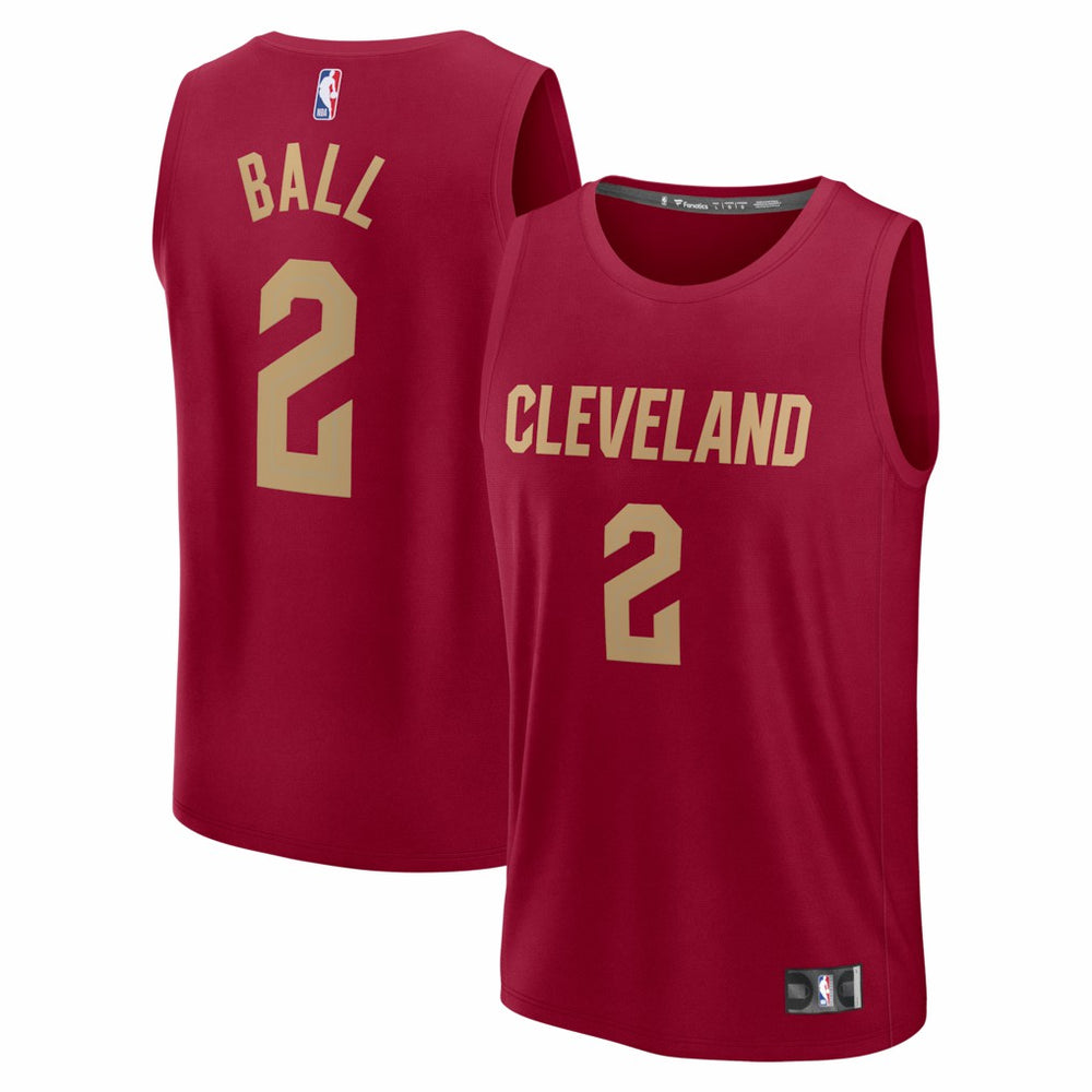 Lonzo Ball Cleveland Cavaliers Fast Break Replica Jersey Wine Icon Edition - NBA
