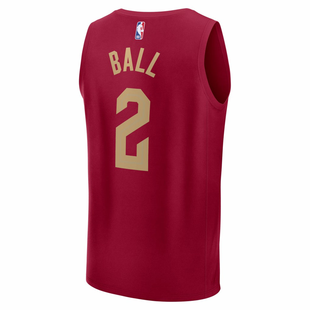Lonzo Ball Cleveland Cavaliers Fast Break Replica Jersey Wine Icon Edition - NBA