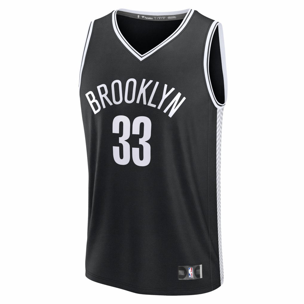 Nic Claxton Brooklyn Nets Fast Break Replica Jersey Black Icon Edition - NBA