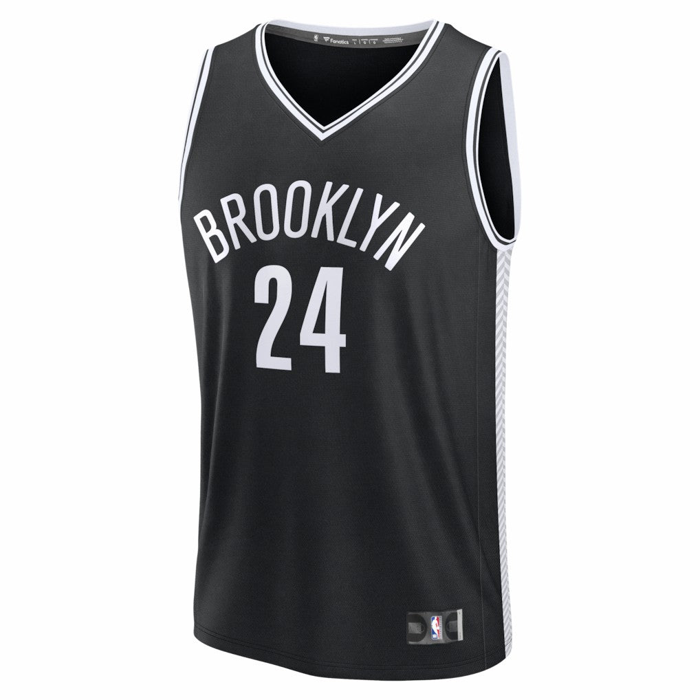 Cam Thomas Brooklyn Nets Fast Break Replica Jersey Black Icon Edition - NBA