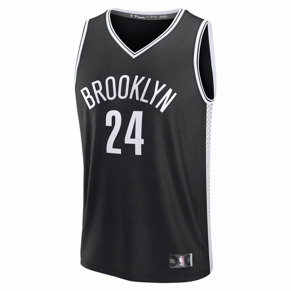 Cam Thomas Brooklyn Nets Fast Break Replica Jersey Black Icon Edition - NBA