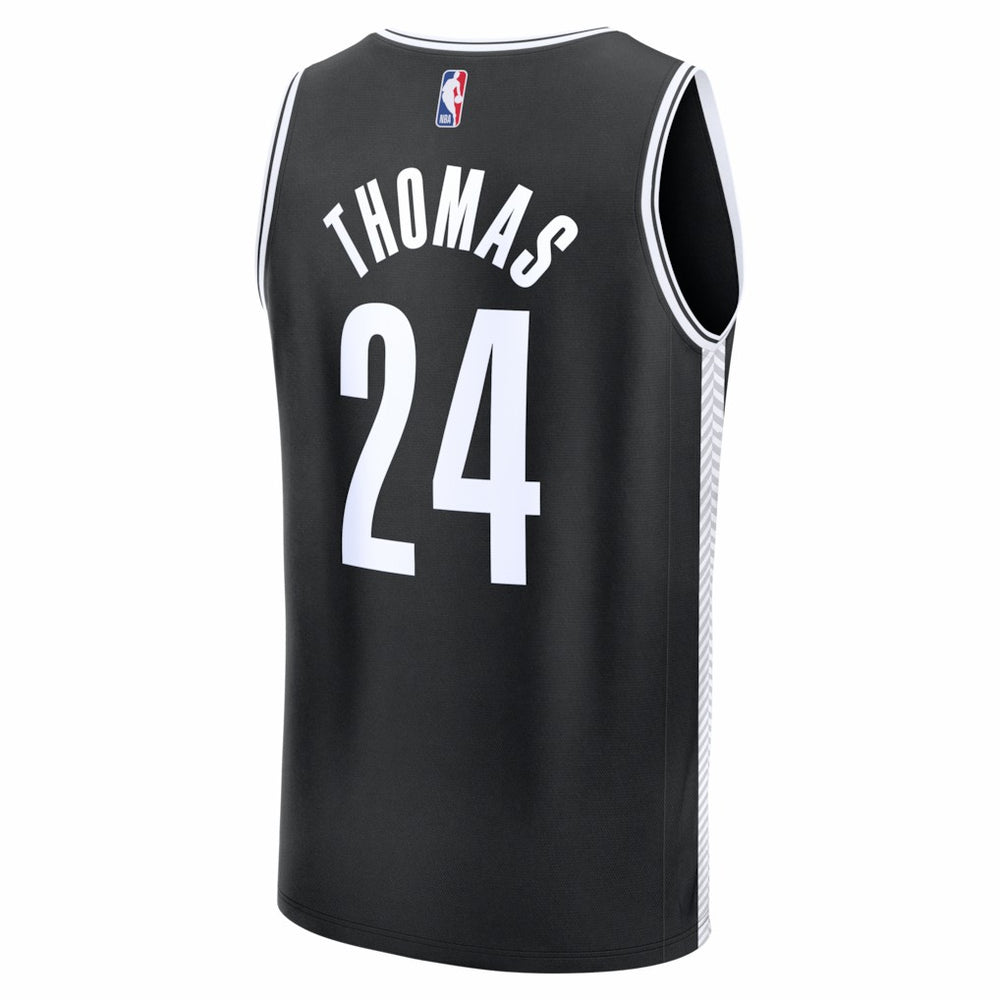 Cam Thomas Brooklyn Nets Fast Break Replica Jersey Black Icon Edition - NBA