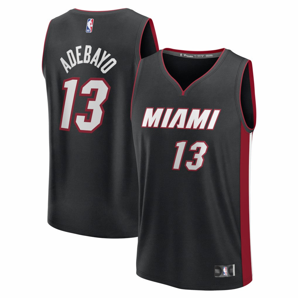 Bam Adebayo Miami Heat Fast Break Replica Jersey Black Icon Edition - NBA