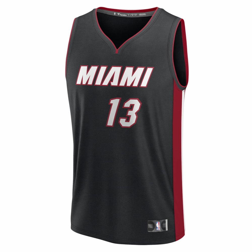 Bam Adebayo Miami Heat Fast Break Replica Jersey Black Icon Edition - NBA