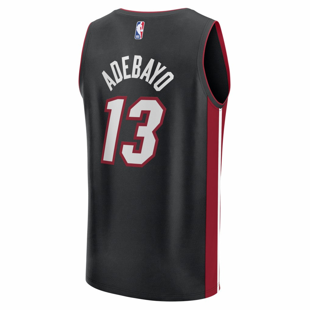 Bam Adebayo Miami Heat Fast Break Replica Jersey Black Icon Edition - NBA
