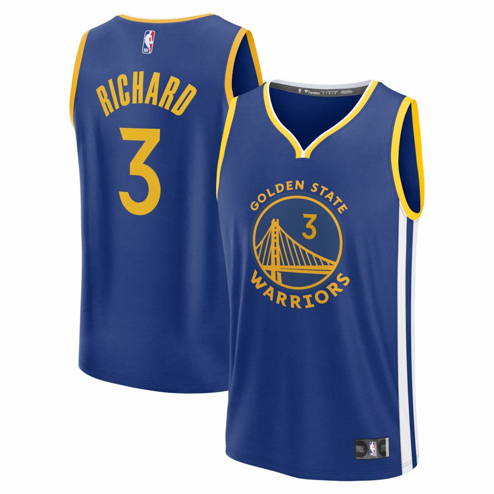 Will Richard Golden State Warriors Fast Break Replica Jersey Blue Icon Edition - NBA