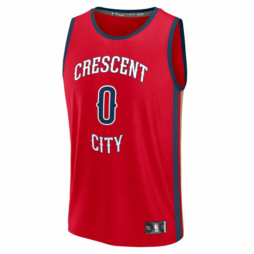 Jeremiah Fears New Orleans Pelicans Fast Break Replica Player Jersey Statement Edition Red - NBA