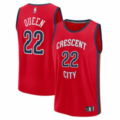 Derik Queen New Orleans Pelicans Fast Break Replica Player Jersey Statement Edition Red - NBA