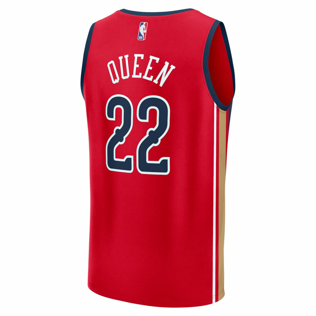 Derik Queen New Orleans Pelicans Fast Break Replica Player Jersey Statement Edition Red - NBA