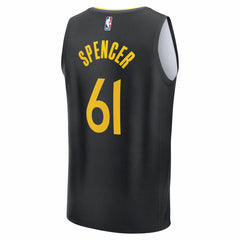 Pat Spencer Golden State Warriors Fast Break Replica Player Jersey Statement Editi- Black - NBA