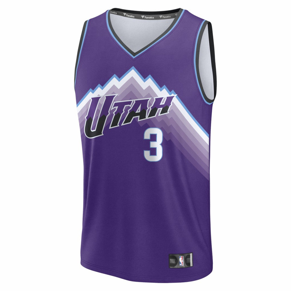 Keyonte George Utah Jazz Fast Break Replica Jersey Purple Icon Edition - NBA