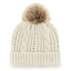 Denver Broncos '47 Women's Meeko Cuffed Knit Hat with Pom White | 47 brand