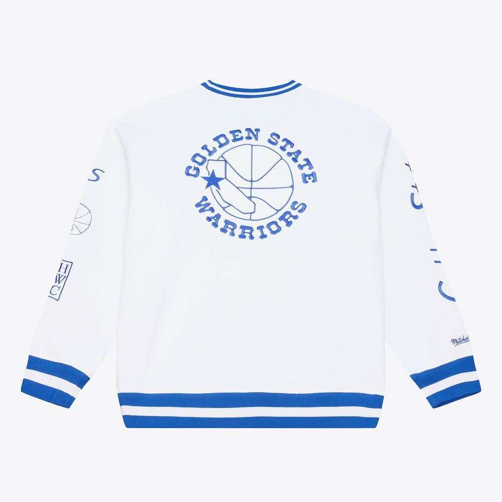 Golden State Warriors Arctic Fleece Sweatshirt White - NBA