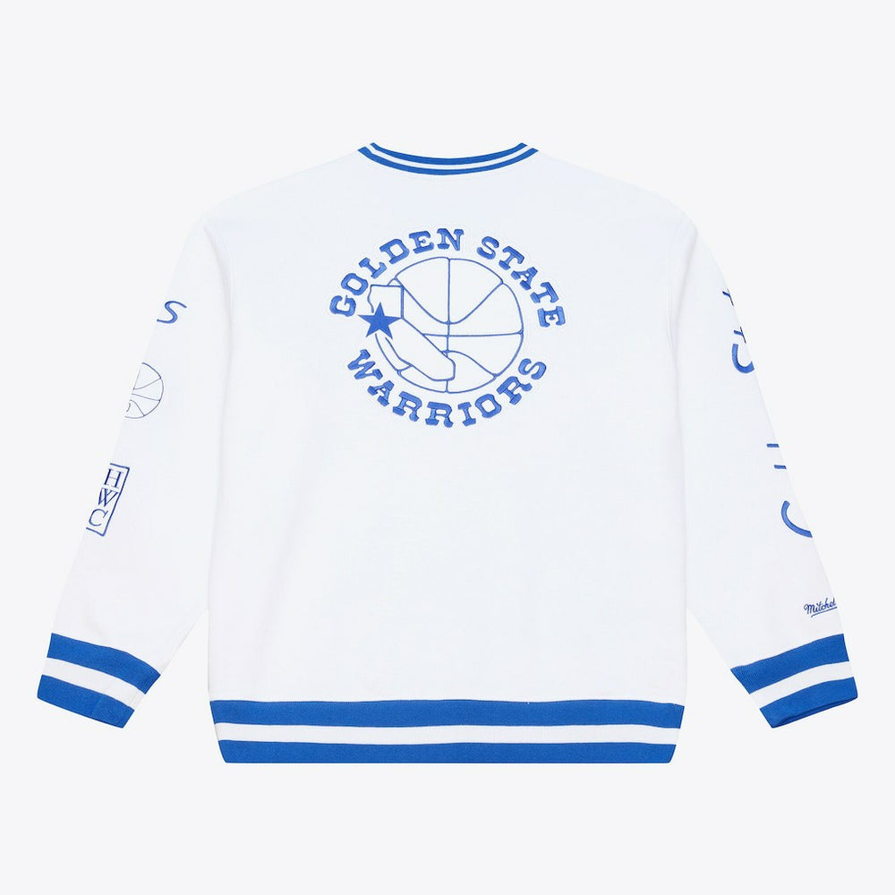 Golden State Warriors Arctic Fleece Sweatshirt White - NBA