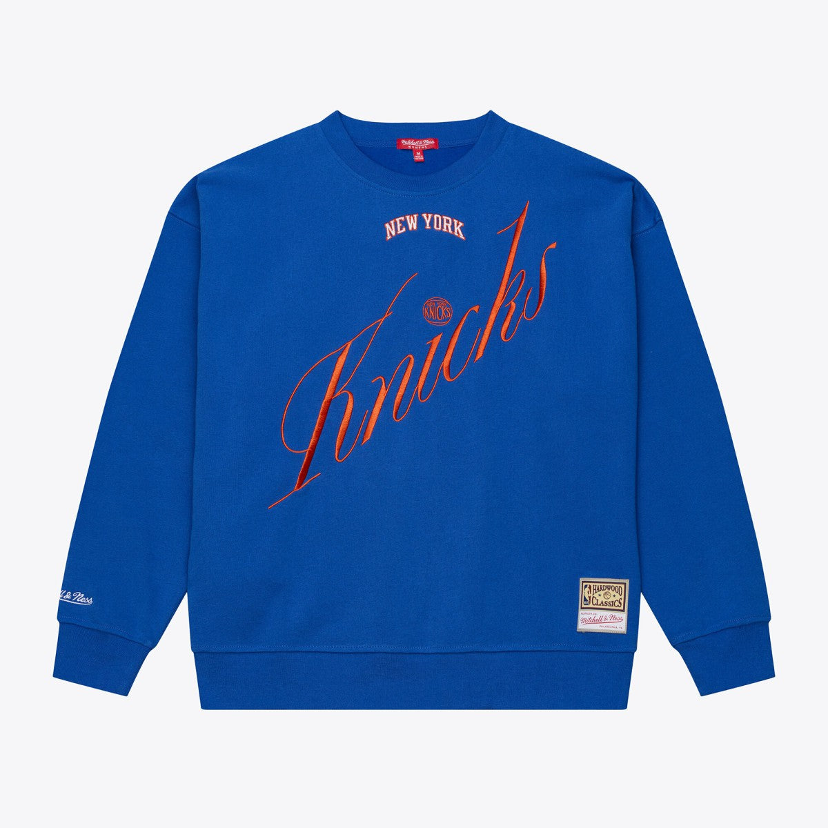 New York Knicks Women's Hardwood Classics Script Lightweight Sweatshirt Royal - NBA