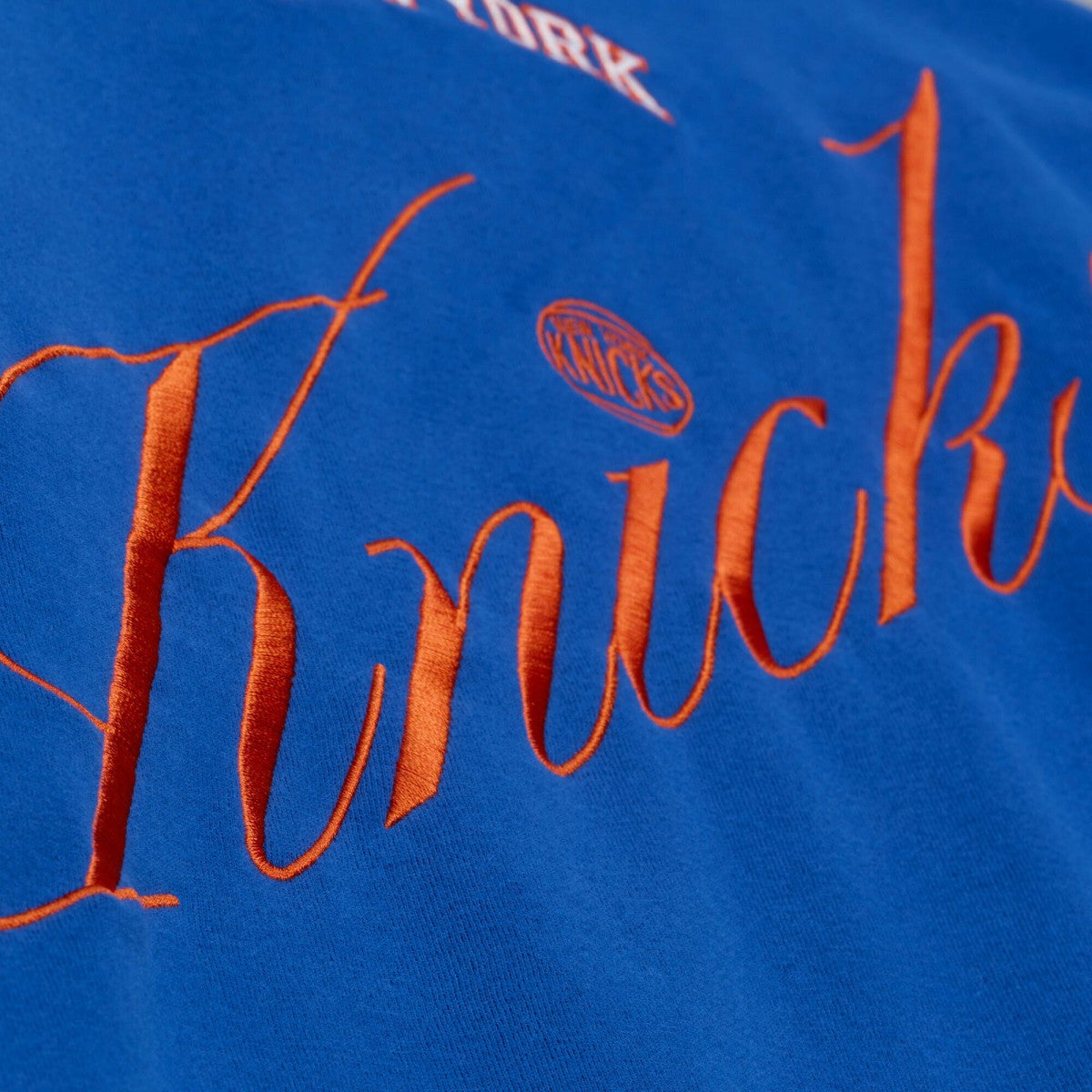 New York Knicks Women's Hardwood Classics Script Lightweight Sweatshirt Royal - NBA