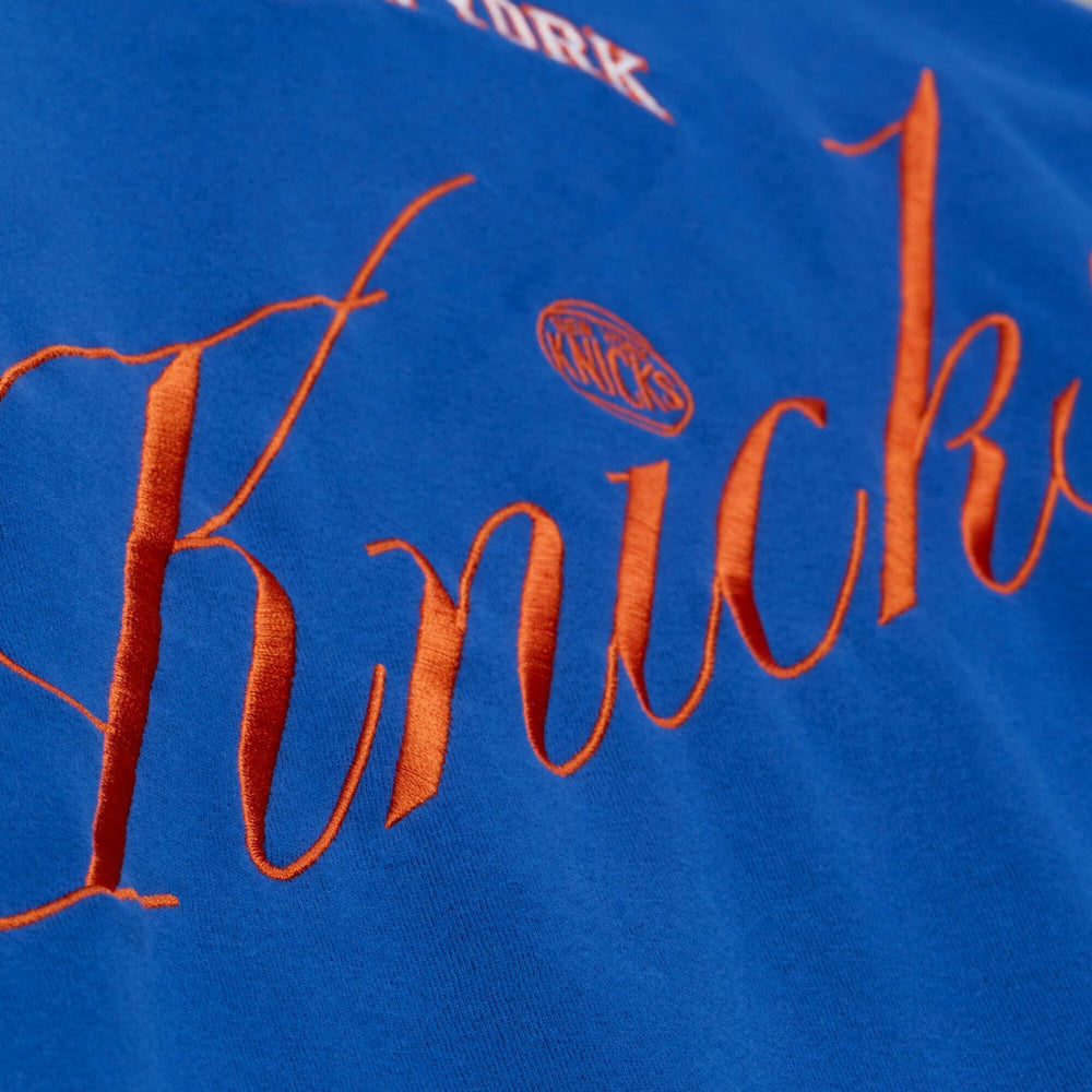 New York Knicks Women's Hardwood Classics Script Lightweight Sweatshirt Royal - NBA