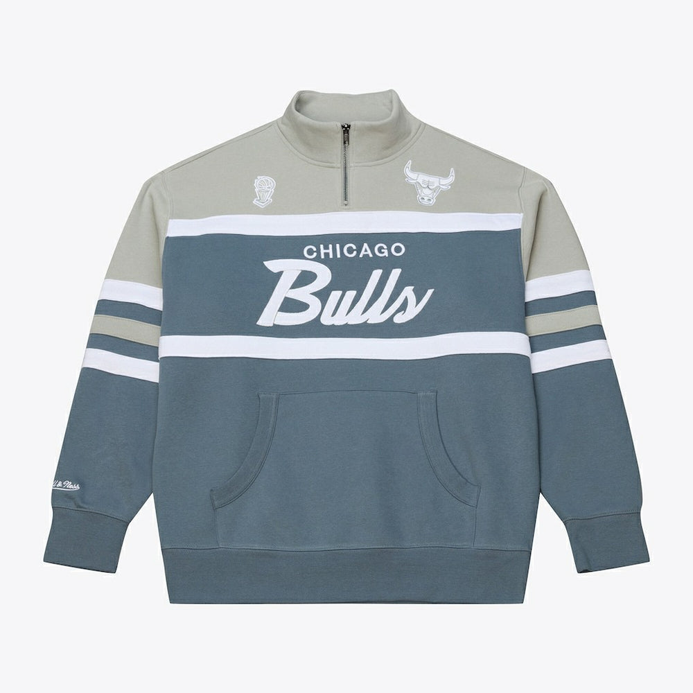 Chicago Bulls Thunderstorm Head Coach Quarter-Zip Jacket Blue - NBA