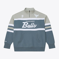 Chicago Bulls Thunderstorm Head Coach Quarter-Zip Jacket Blue - NBA