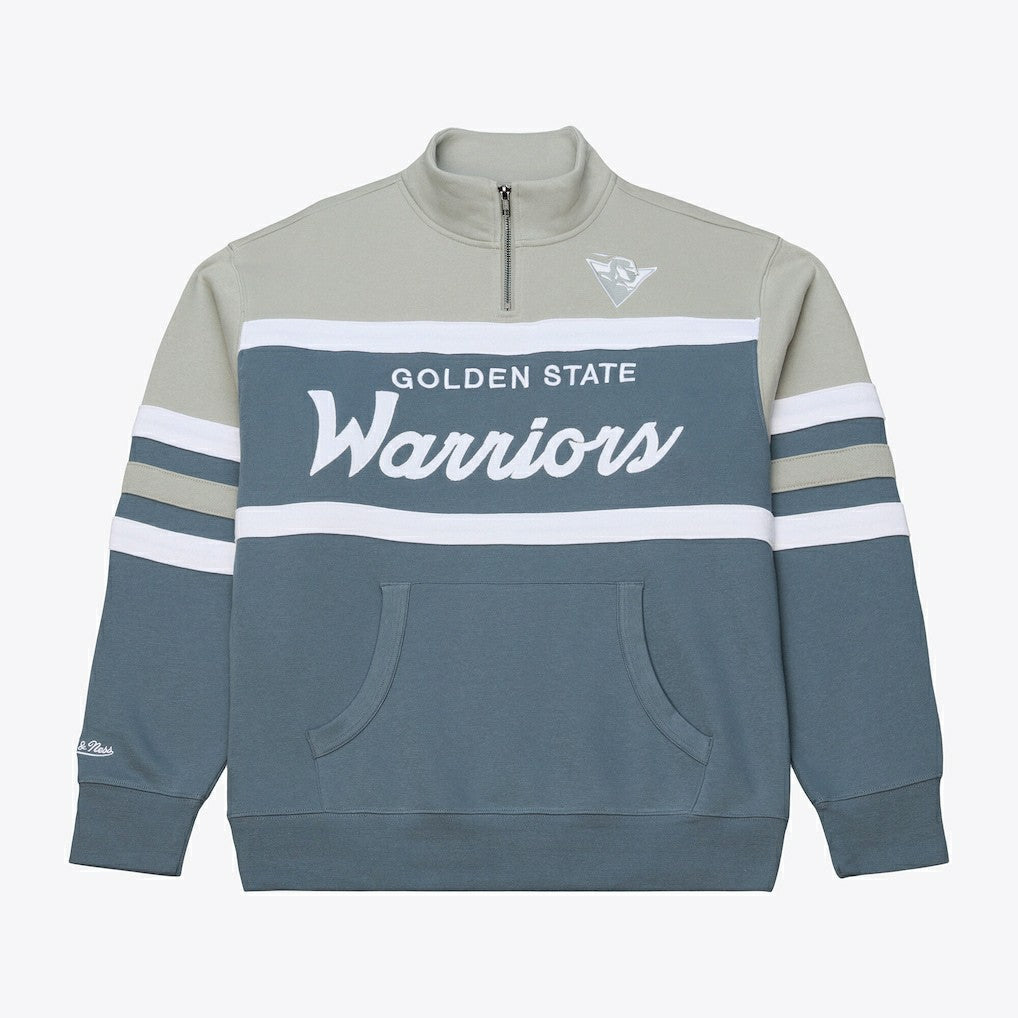 Golden State Warriors Thunderstorm Head Coach Quarter-Zip Jacket Blue - NBA