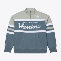 Golden State Warriors Thunderstorm Head Coach Quarter-Zip Jacket Blue - NBA