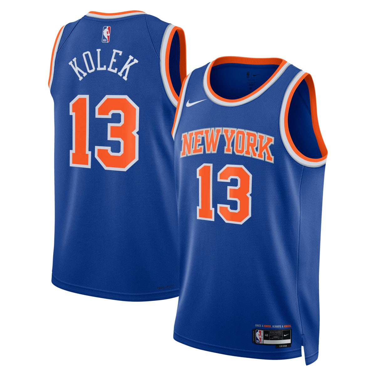 Tyler Kolek New York Knicks Unisex Swingman Jersey Icon Edition Blue - NBA