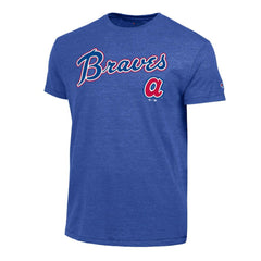 Atlanta Braves Champion Cooperstown Wordmark Lockup Tri-Blend T-Shirt - MLB