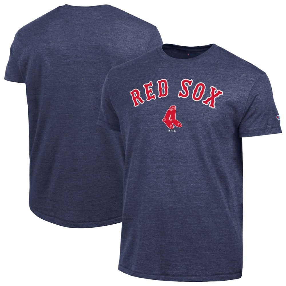 Boston Red Sox Champion Cooperstown Wordmark Lockup Tri-Blend T-Shirt - MLB