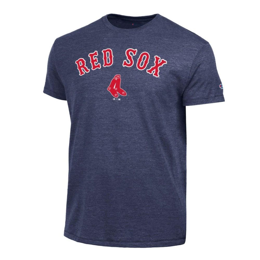 Boston Red Sox Champion Cooperstown Wordmark Lockup Tri-Blend T-Shirt - MLB