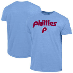 Philadelphia Phillies Champion Cooperstown Wordmark Lockup Tri-Blend T-Shirt - MLB