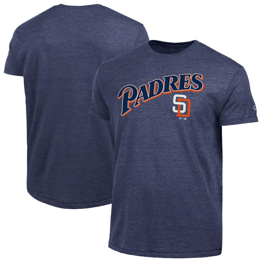 San Diego Padres Champion Cooperstown Wordmark Lockup Tri-Blend T-Shirt - MLB