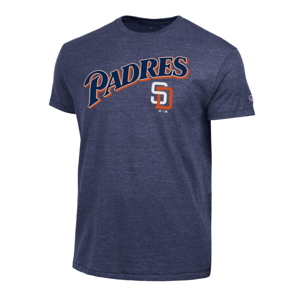 San Diego Padres Champion Cooperstown Wordmark Lockup Tri-Blend T-Shirt - MLB