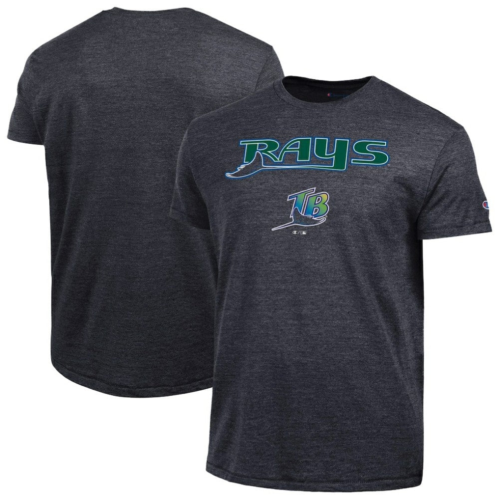 Tampa Bay Rays Champion Cooperstown Wordmark Lockup Tri-Blend T-Shirt - MLB