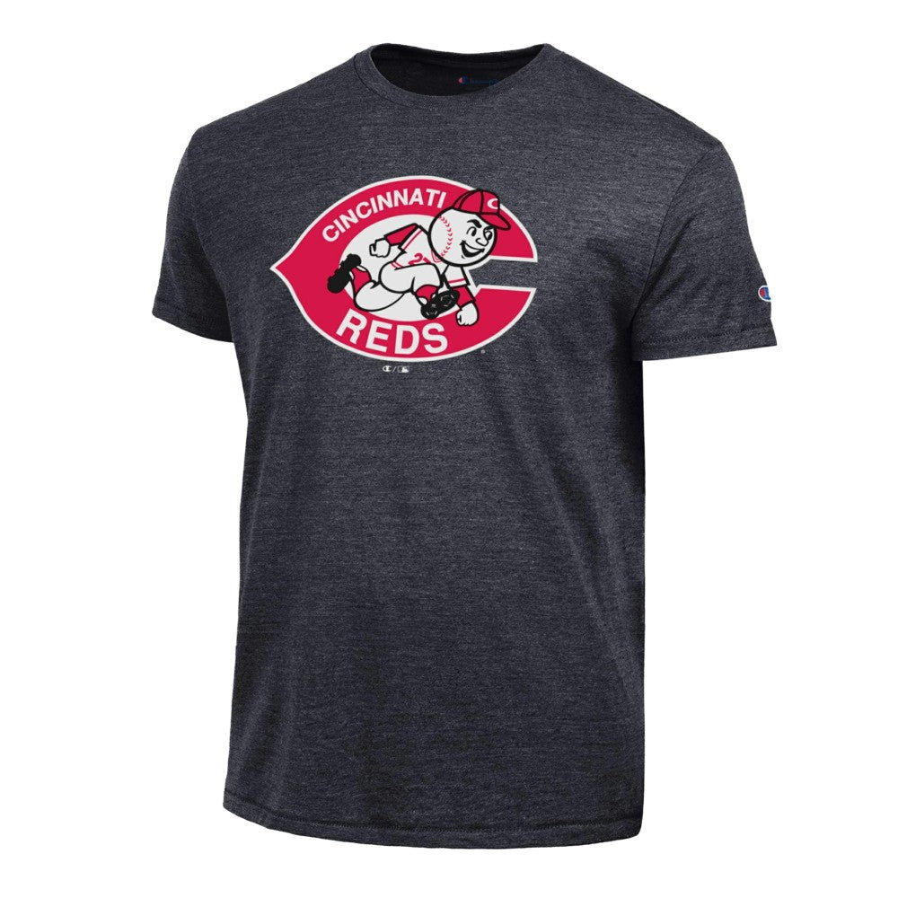 Cincinnati Reds Champion Cooperstown Logo Tri-Blend T-Shirt - MLB