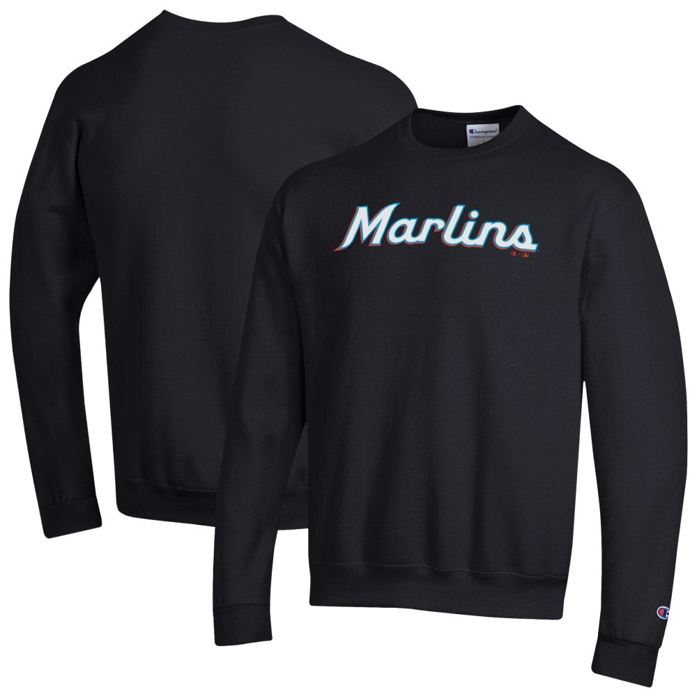 Miami Marlins Champion Powerblend Wordmark Sweatshirt - MLB